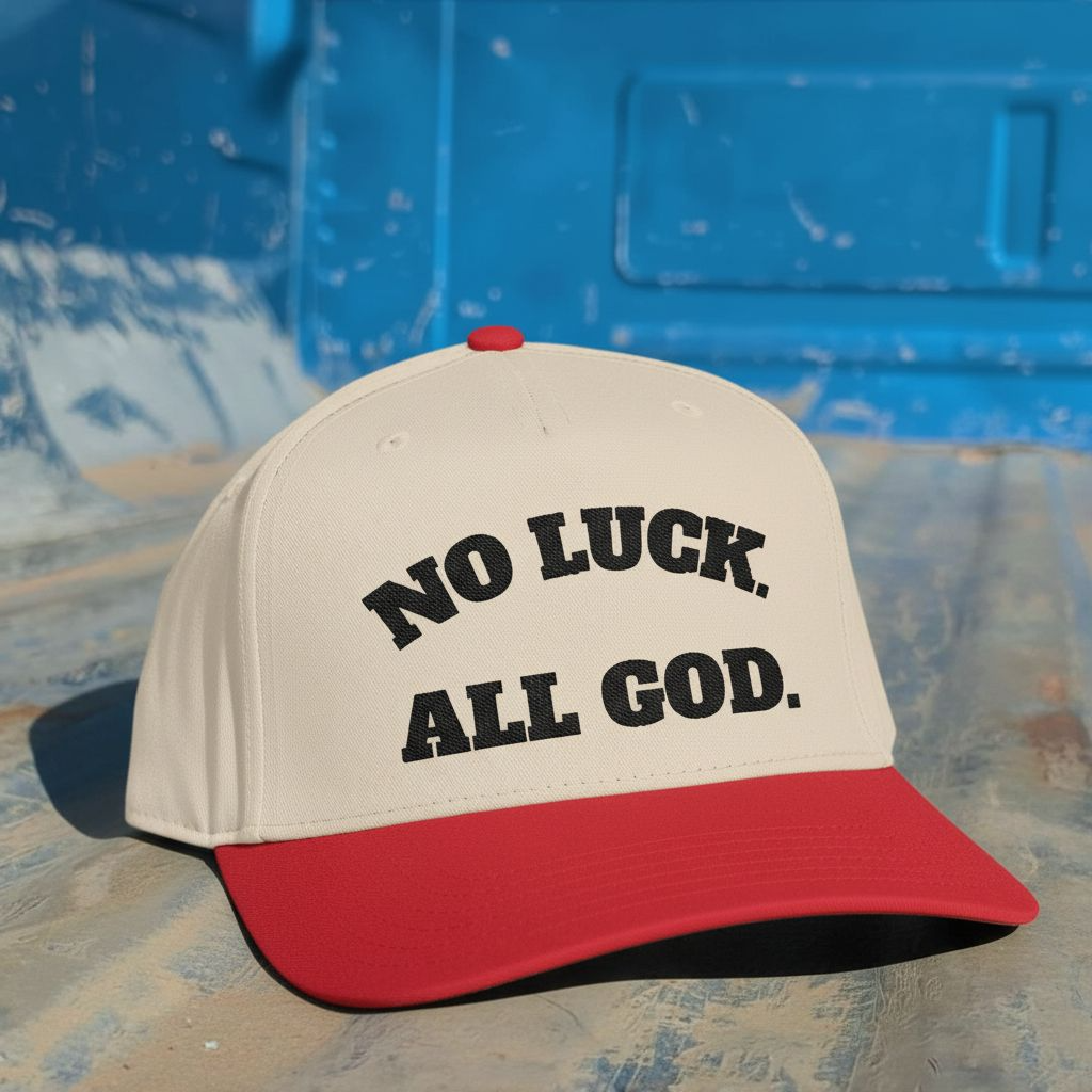 NO LUCK ALL GOD Baseball Cap - Faith Hat
