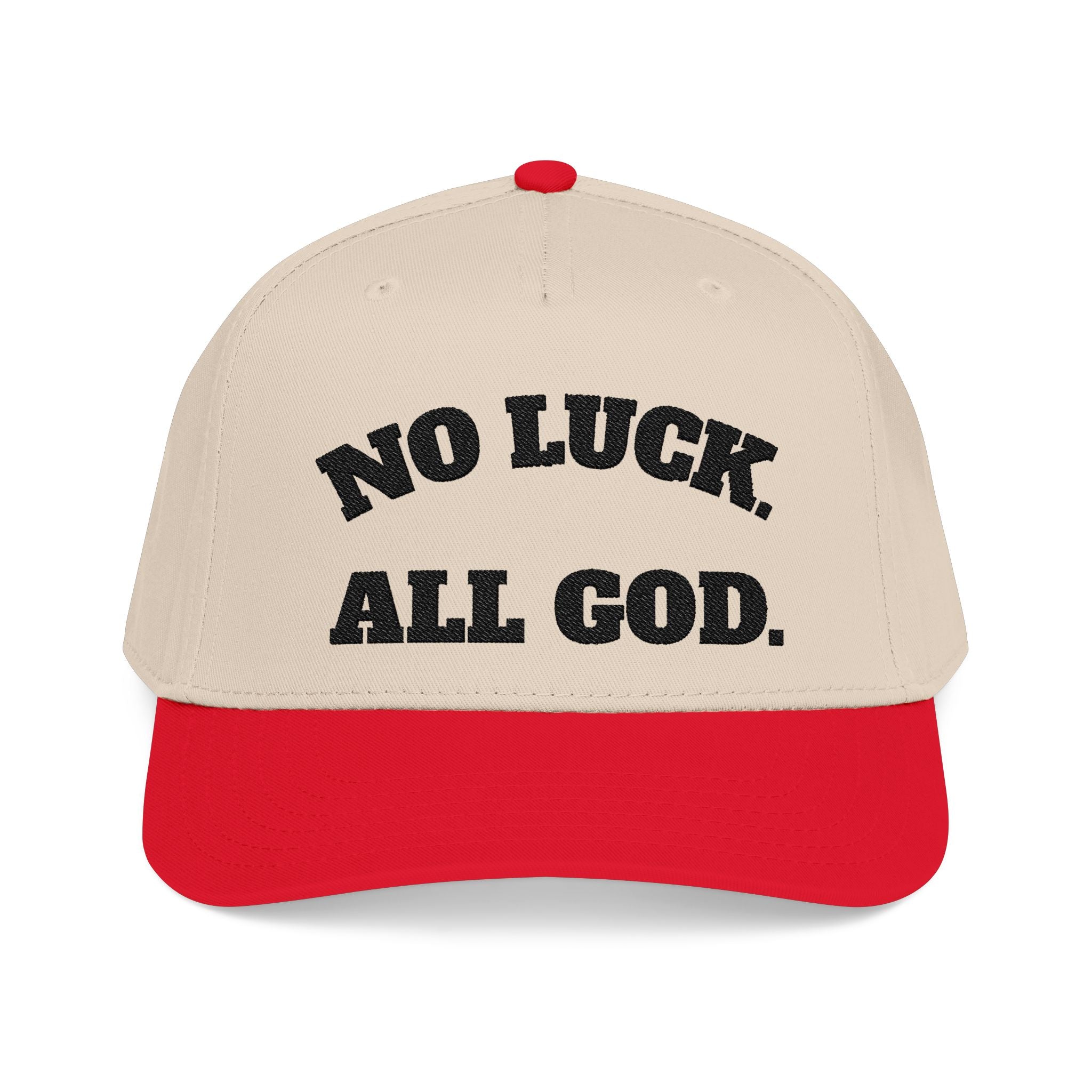 NO LUCK ALL GOD Baseball Cap - Faith Hat